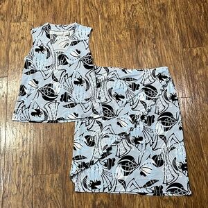 2 piece Merona Tank and Skirt set